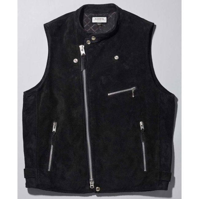 KADOYA カドヤ LEATHER RIDERS VEST [K’S LEATHER＆K’S PRODUCT] サイズ：3L ベスト アパレルの画像