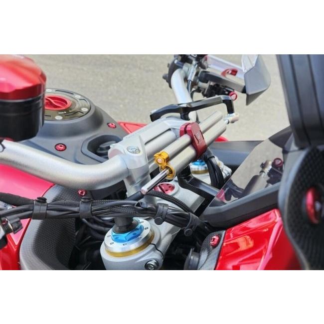 CNC Racing シーエヌシーレーシング ステアリングダンパー取付キット カラー：シルバー MULTISTRADA V4 S DUCATI ドゥカティ ステアリングダンパー ハンドルの画像