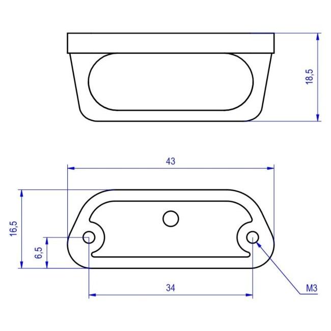 CNC RACING シーエヌシーレーシング ナンバープレートLEDライト MINI