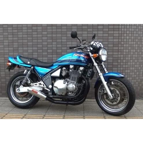 MISTY ゼファー1100 手曲げマフラー ショート管 ミスティ ミスティ MISTY ゼファー1100 ミッドナイトモナカマフラー