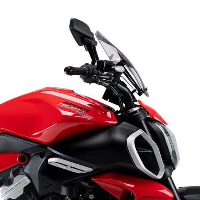 Puig プーチ ニュージェネレーションNKスクリーン ADJUSTABLE (WINDSHIELD NEW GENERATION ADJUSTABLE) カラー：スモーク Diavel V4 DUCATI ドゥカティ 外装