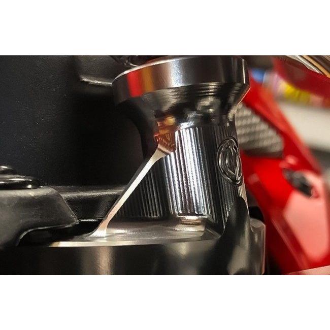 MOTO CORSE モトコルセ CNC ビレット ステアリング ダンパーサポートキット カラー：レッド Streetfighter V4 EURO5 Lamborghini S SP2 DUCATI ドゥカティ_4