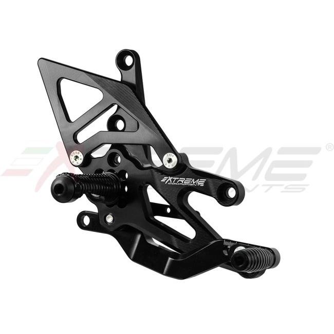 EXTREME COMPONENTS エクストリームコンポーネンツ GP EVO バックステップキット (正/逆シフト対応) タイプ：アルミヒールガード付き（ブラック） R7 ステップ_2