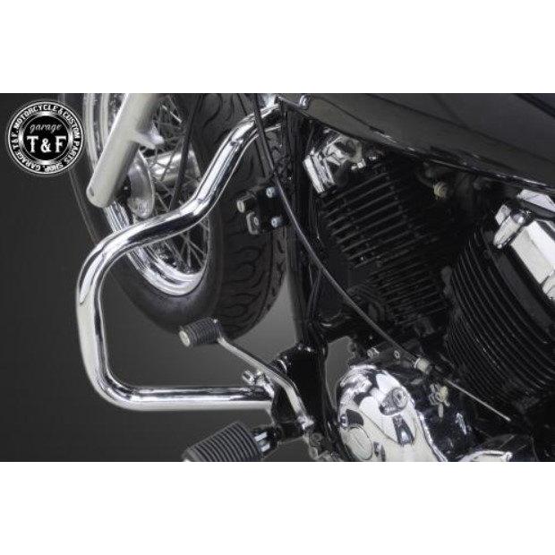 Garage T＆F ガレージ エンジンガード カラー：メッキ仕上げ ドラッグ