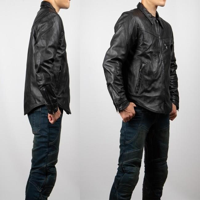 DEGNER（デグナー） レザーシャツ サイズ：L レザージャケット