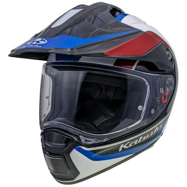 OGK KABUTO オージーケーカブト GEOSYS BLOCK［ジオシス ブロック ホワイトブルーレッド］ヘルメット サイズ：XS(54-55cm) オフロードヘルメット ヘルメット | OGK Kabuto | 10