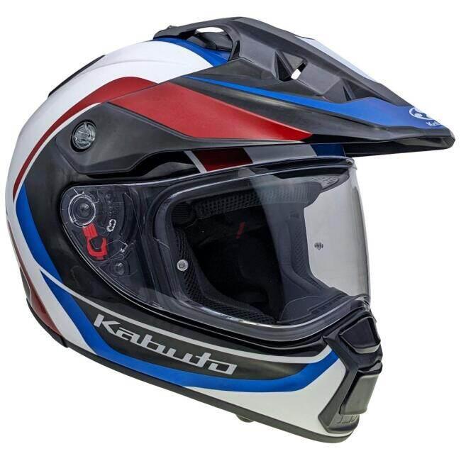 OGK KABUTO オージーケーカブト GEOSYS BLOCK［ジオシス ブロック ホワイトブルーレッド］ヘルメット サイズ：XS(54-55cm) オフロードヘルメット ヘルメット | OGK Kabuto | 11