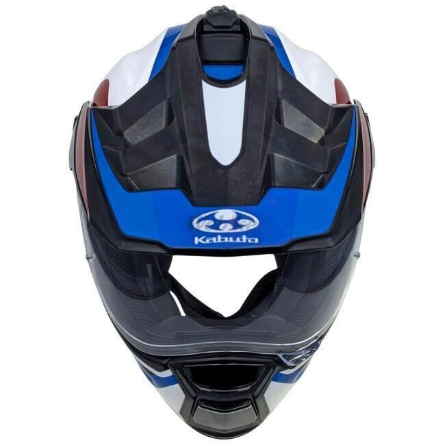 OGK KABUTO オージーケーカブト GEOSYS BLOCK［ジオシス ブロック ホワイトブルーレッド］ヘルメット サイズ：XS(54-55cm) オフロードヘルメット ヘルメット | OGK Kabuto | 12