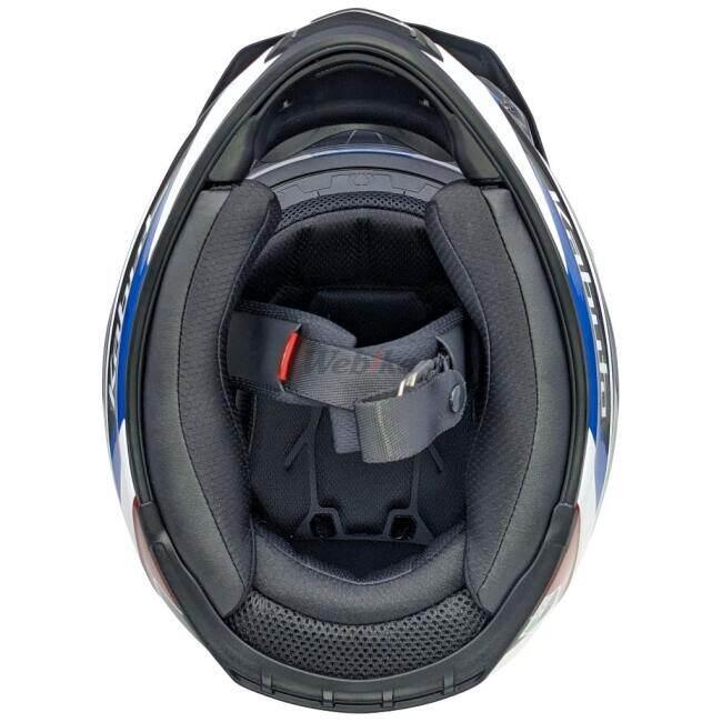 OGK KABUTO オージーケーカブト GEOSYS BLOCK［ジオシス ブロック ホワイトブルーレッド］ヘルメット サイズ：XS(54-55cm) オフロードヘルメット ヘルメット | OGK Kabuto | 14