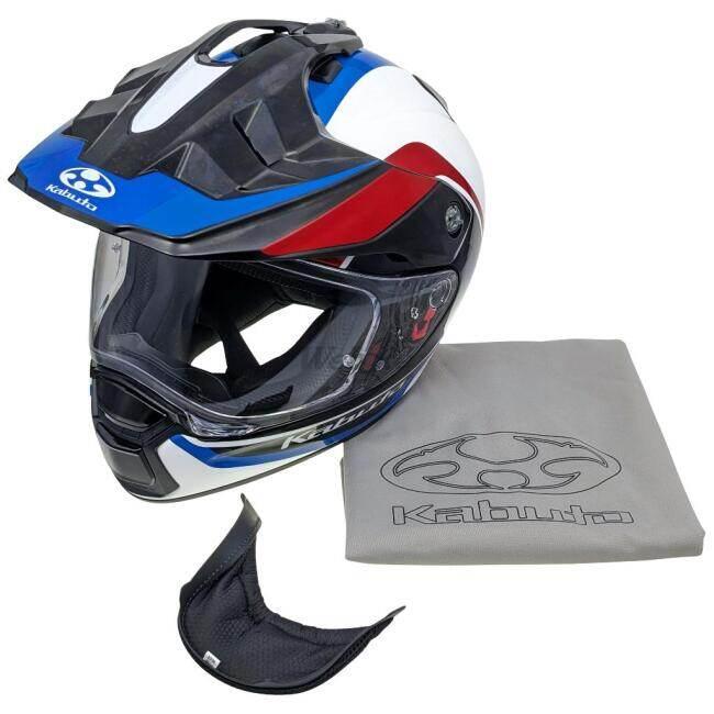 OGK KABUTO オージーケーカブト GEOSYS BLOCK［ジオシス ブロック ホワイトブルーレッド］ヘルメット サイズ：XS(54-55cm) オフロードヘルメット ヘルメット | OGK Kabuto | 15