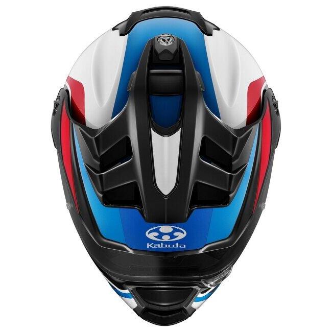 OGK KABUTO オージーケーカブト GEOSYS BLOCK［ジオシス ブロック ホワイトブルーレッド］ヘルメット サイズ：XS(54-55cm) オフロードヘルメット ヘルメット | OGK Kabuto | 04