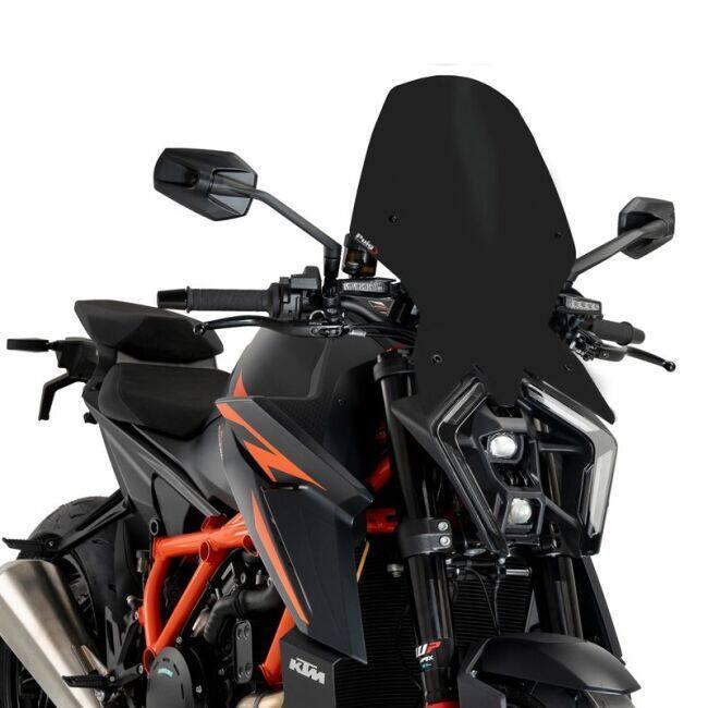 Puig プーチ ニュージェネレーションNKスクリーンTOURING (Windshield New Generation Touring) カラー：マットブラック 1390 SUPER DUKE R EVO KTM スクリーン