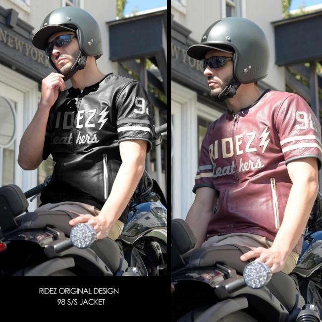 RIDEZ ライズ 98 S／S JACKET バイク用 レザージャケット サイズ：M ジャケット アパレル_6
