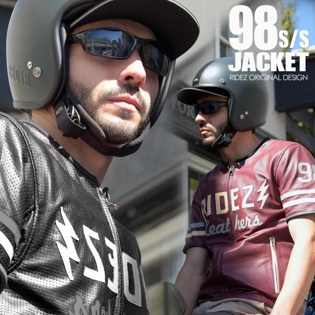 RIDEZ ライズ 98 S／S JACKET バイク用 レザージャケット サイズ：M ジャケット アパレル_7