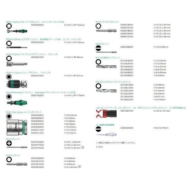WERA ヴェラ クラフトフォームコンパクト工具セット セット工具_9