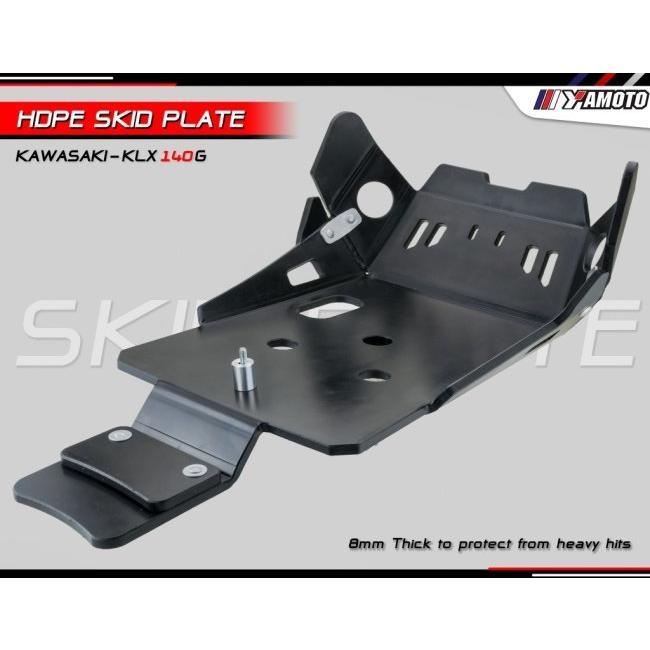 Yamoto Thailand:ヤモト タイランド Crankcase guard KLX140G/RF PE Thickness 8 mm. KLX140G KLX140RF KAWASAKI カワサキ クランクケースカバー エンジン_1