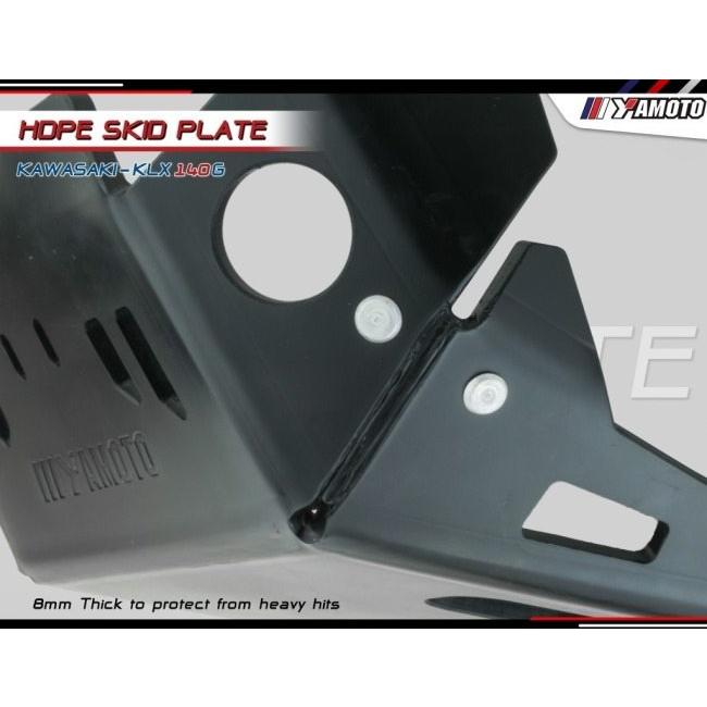 Yamoto Thailand:ヤモト タイランド Crankcase guard KLX140G/RF PE Thickness 8 mm. KLX140G KLX140RF KAWASAKI カワサキ クランクケースカバー エンジン_3
