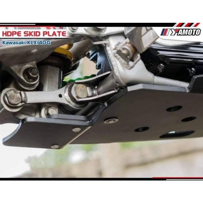Yamoto Thailand:ヤモト タイランド Crankcase guard KLX140G/RF PE Thickness 8 mm. KLX140G KLX140RF KAWASAKI カワサキ クランクケースカバー エンジン_5