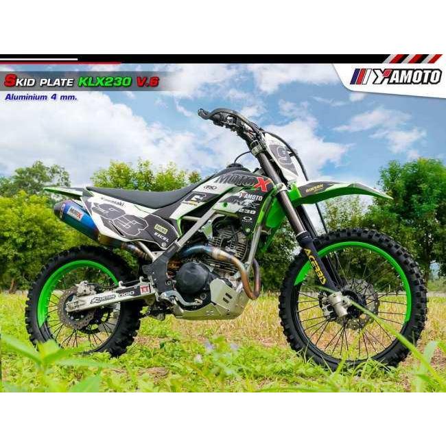 Yamoto Thailand:ヤモト タイランド Crankcase guard KLX230 V.6 (4mm.) カラー：Silver KAWASAKI カワサキ クランクケースカバー エンジンパーツ エンジン_1