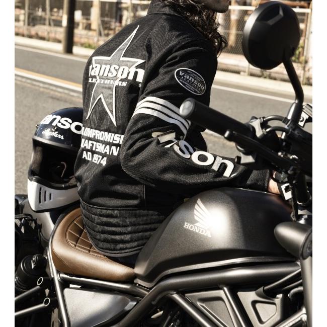 VANSON バンソン メッシュライダースジャケット サイズ：XL メッシュ