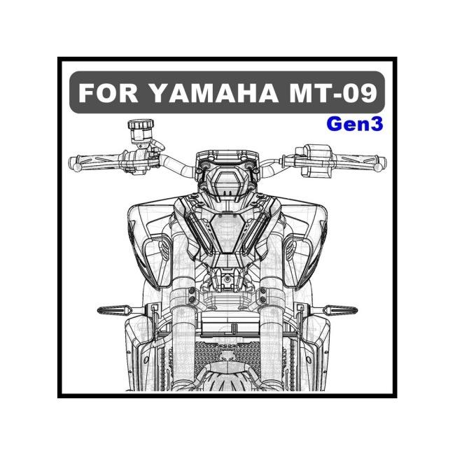 Were Wolf ウェルウォルフ Headlight guard for MT-09 21-23 カラー