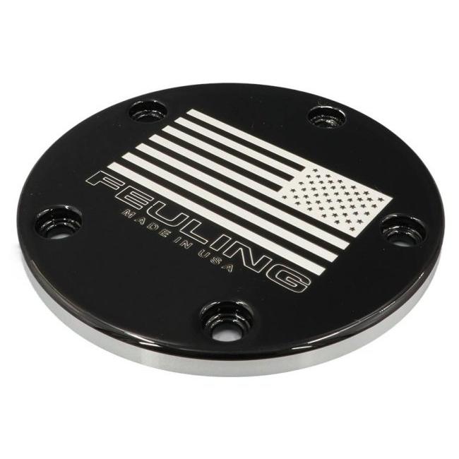 FEULING フューエリング リバースアメリカンフラッグ ポイントカバー ツインカムモデル HARLEY-DAVIDSON ハーレーダビッドソン ポイントカバー・パルスカバー