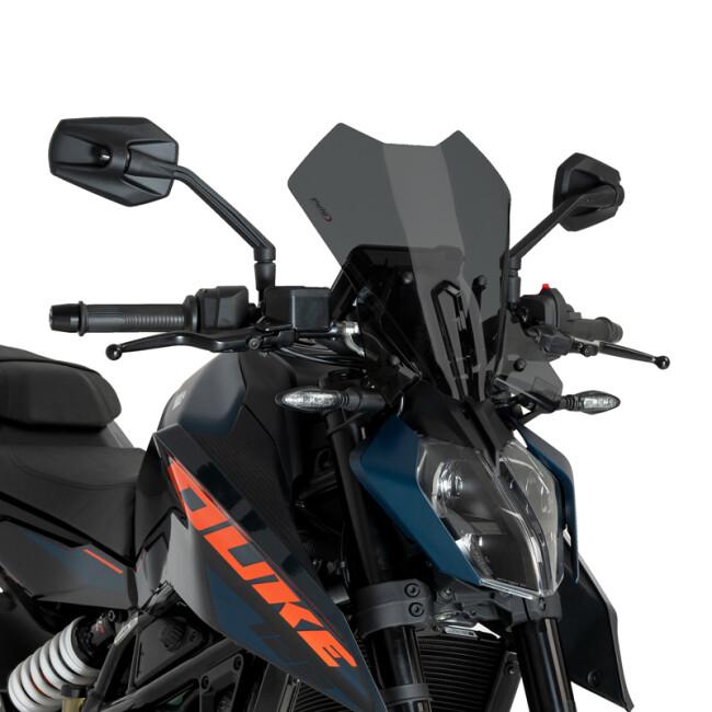 Puig プーチ ニュージェネレーションNKスクリーンTOURING (WINDSHIELD NEW GENERATION TOURING) カラー：ダークスモーク 125 DUKE 390 KTM スクリーン 外装