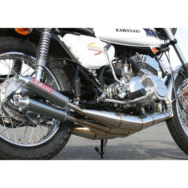 K2TEC ケイツーテック チャンバー TYPE-2 タイプ：鏡面ステンレス 500SS KAWASAKI カワサキ マフラーの画像