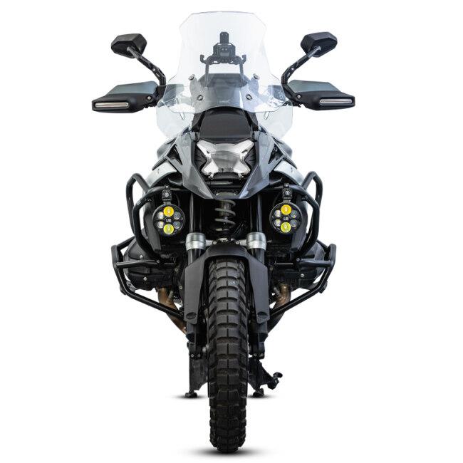 LOBOO ロブー ヘッドライトプロテクター カラー：ライトグレー R1300GS BMW ヘッドライトガード 外装の画像