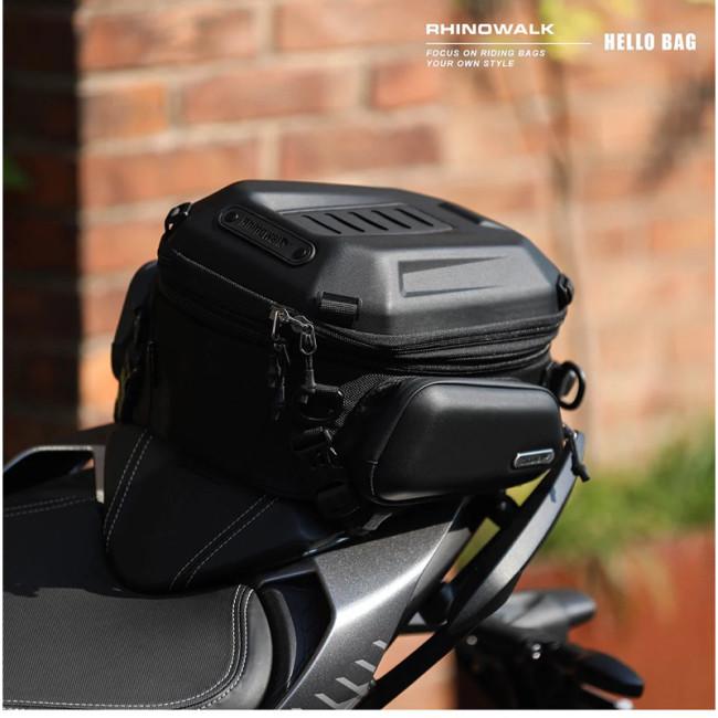 Rhinowalk ライノウォーク 12-18l Motorcycle hard shell tail bag