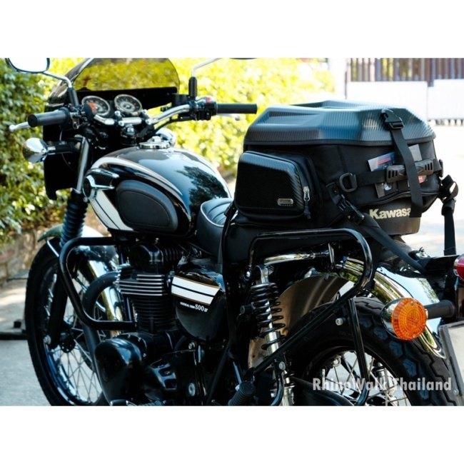 Rhinowalk:ライノウォーク 23L-35L Hard shell tail bag with expandable カラー：Matt Black シートバッグ 車体用バッグ・ケースの画像
