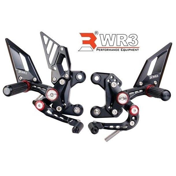 WR3 ダブルアールスリー RSシリーズ バックステップキット ワッシャーカラー：オレンジ Ninja250 FI Z250 KAWASAKI カワサキ バックステップ ステップ 足回り_2