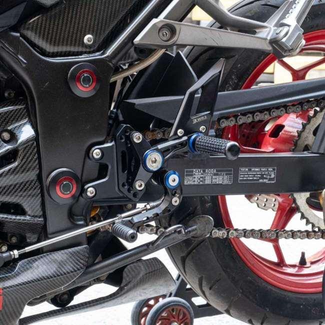 WR3 ダブルアールスリー RSシリーズ バックステップキット ワッシャーカラー：オレンジ Ninja250 FI Z250 KAWASAKI カワサキ バックステップ ステップ 足回り_7