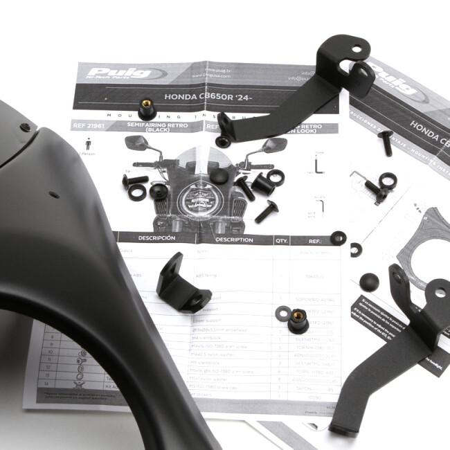 Puig プーチ レトロセミフェアリング BLACK HOUSING (RETRO SEMI