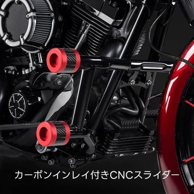 Advanblack アドバンブラック Protek パフォーマンスクラッシュバー スライダータイプ：カーボンインレイ付きCNCスライダー / タイプ：リア カラー：ブラック_2