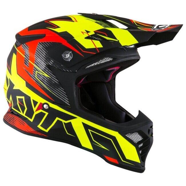 KYT ケイワイティ SKYHAWK [スカイホーク] DIGGER MATT YLW／ORANGE［ディガー マットイエロー／オレンジ］ヘルメット サイズ：XL(61-62cm) ヘルメット | ブランド登録なし | 01