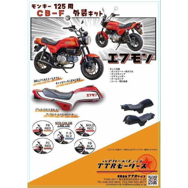 TTR ティーティーアール エフモン外装キット 未塗装 シートパターン