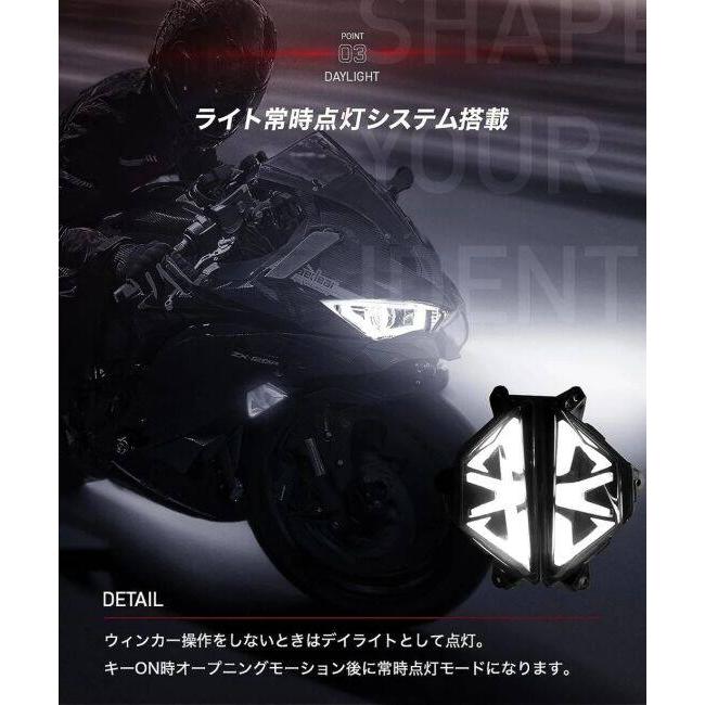 Kaedear（カエディア） Cyber LED カスタムウィンカー Ninja ZX-25R
