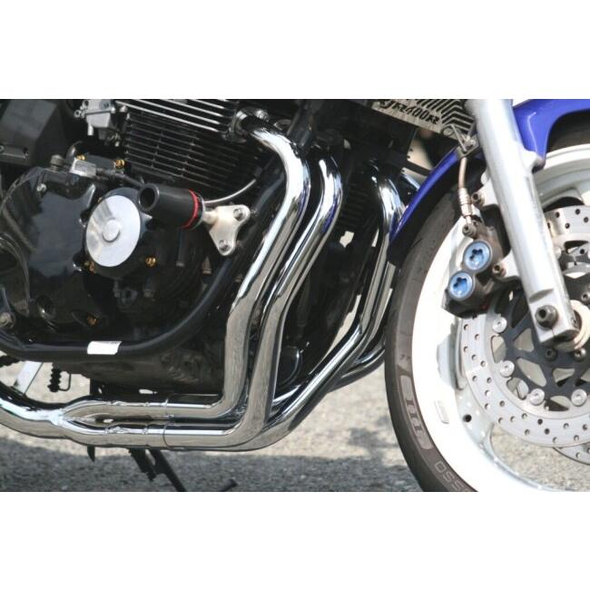RPM アールピーエム 4in2in1フルエキゾーストマフラー サイレンサーカバー：アルミ XJR400R YAMAHA ヤマハ フルエキゾーストマフラー マフラー_4