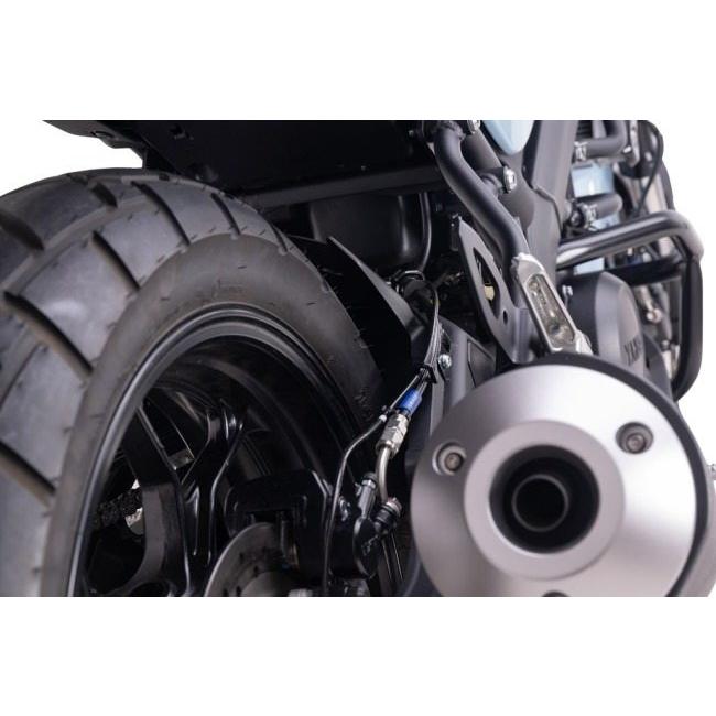 SWAGE-LINE スウェッジライン スウェッジラインプロ リアブレーキホースキット カラー：ステンレスブラック／ブラックホース XSR125 YAMAHA ヤマハ ブレーキの画像