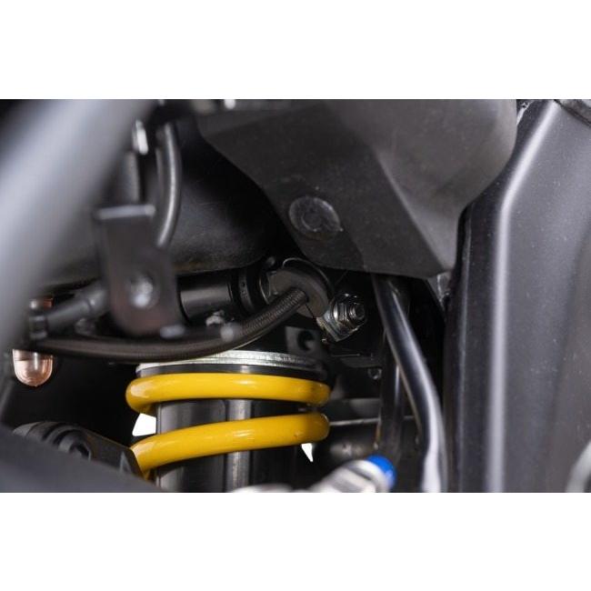 SWAGE-LINE スウェッジライン スウェッジラインプロ リアブレーキホースキット カラー：ステンレスブラック／クリアホース XSR125 YAMAHA ヤマハ ブレーキの画像