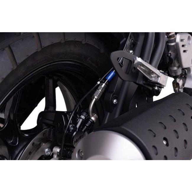 SWAGE-LINE スウェッジライン スウェッジラインプロ リアブレーキホースキット カラー：ステンレスブラック／クリアホース XSR125 YAMAHA ヤマハ ブレーキの画像