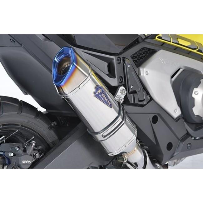 アールズギア リアルスペックスリップオン（チタンポリッシュ） X-ADV r's gear アールズギア リアルスペック スリップオンマフラー