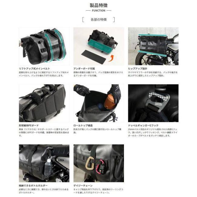 ドッペルギャンガー（DOPPELGANGER） TPU SIDE BAG2 サイドバッグ 車体