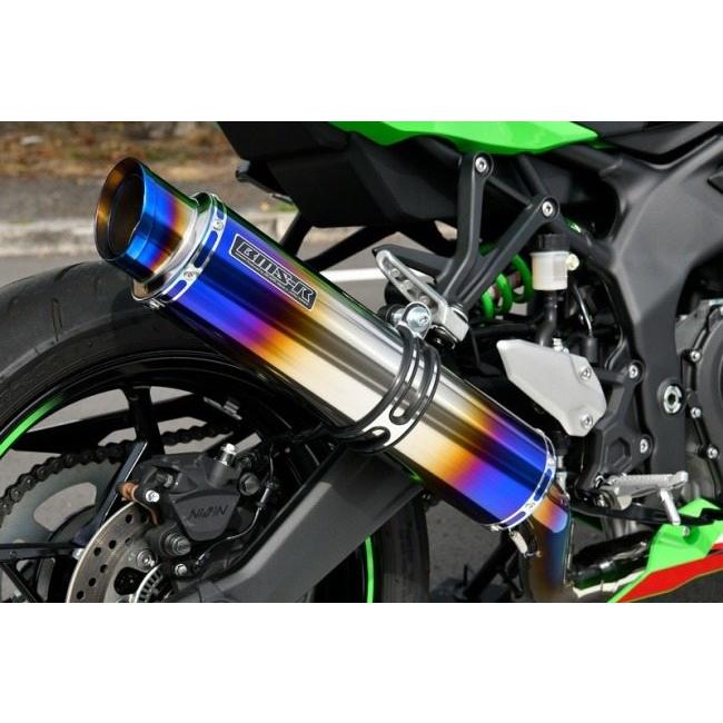 バイク BEAMS BMS-R ビームズ汎用サイレンサー ヒートチタンスラッシュ