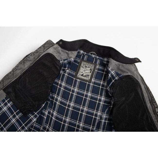 DEGNER（デグナー） テキスタイル＆レザーコンビジャケット サイズ：XL