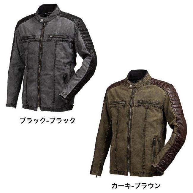 DEGNER（デグナー） テキスタイル＆レザーコンビジャケット サイズ：XL