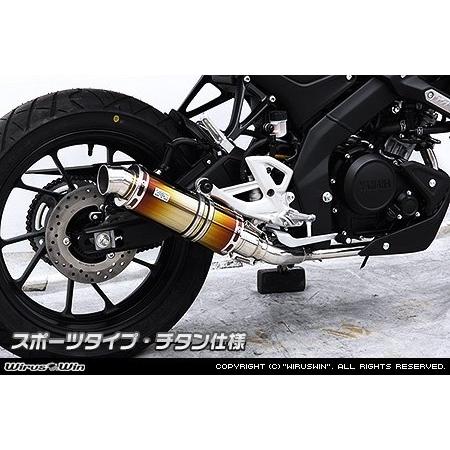 WirusWin ウイルズウィン ダイナミックマフラー サイレンサー素材：チタン仕様 / タイプ：スポーツタイプ MT-15 YAMAHA ヤマハ スリップオンマフラー マフラーの画像