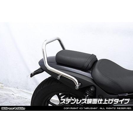 WirusWin ウイルズウィン グラブバー タイプ：ステンレス鏡面仕上げ エリミネーター400 KAWASAKI カワサキ グラブバー・タンデムバー・シーシーバー 外装の画像