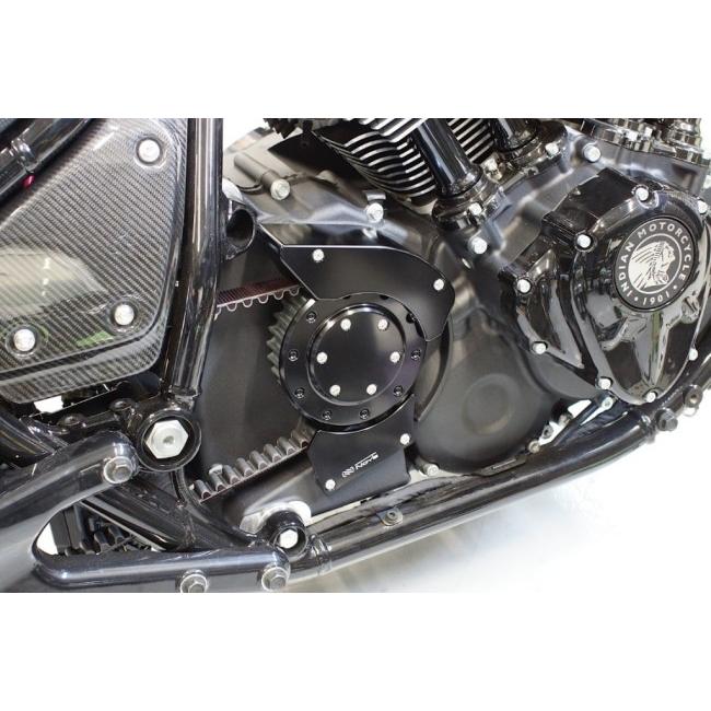 Custom Factory Noy’s カスタムファクトリーノイズ フロントプーリーカバーセット カラー：ブラック Chief INDIAN MOTORCYCLE インディアン チェーンカバー